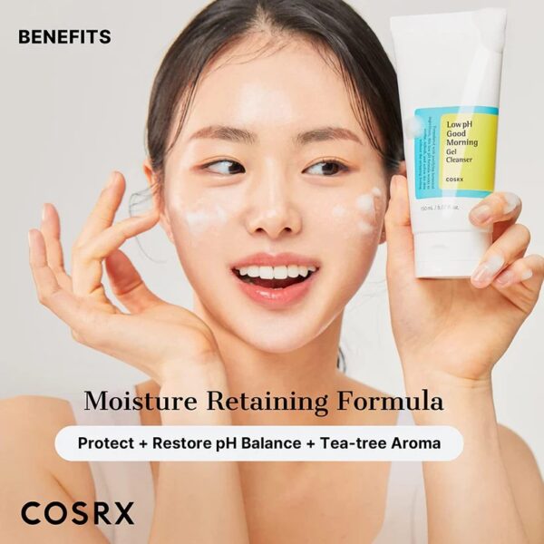 COSRX Low pH Good Morning Gel Cleanser 150ml - Face Wash - Image 2